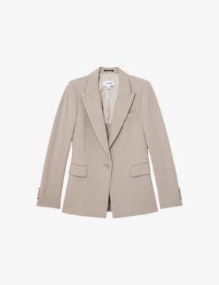 Gabi single-breasted stretch-woven blazer by REISS