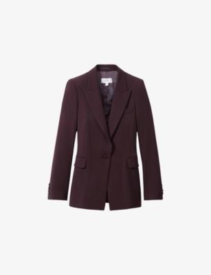 Gabi single-breasted stretch-woven blazer by REISS