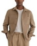 Gano Chalk Stripe Brushed Pocket Overshirt by REISS