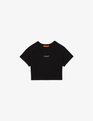 Grace McLaren F1 Team Cropped Logo-Print Cotton-Jersey T-Shirt by REISS Grace McLaren F1 Team Cropped Logo-Print Cotton-Jersey T-Shirt by REISS