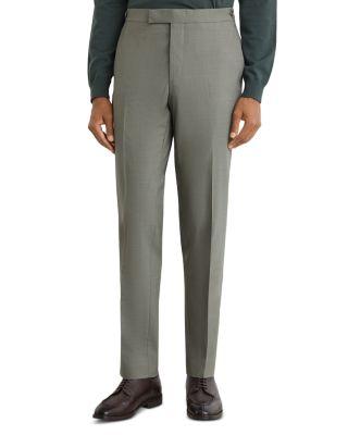 Grain Tab Waist Tapered Suit Pants by REISS
