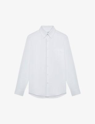 Greenwich slim-fit long-sleeve cotton shirt by REISS