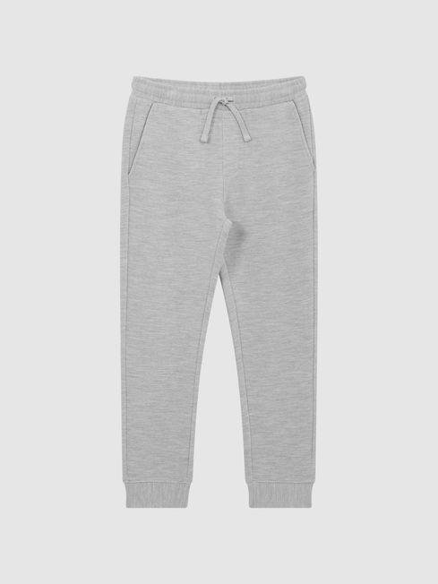 Grey Clyde Senior Ribbed Jersey Joggers by REISS