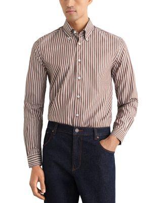 Guyton Regular Fit Striped Dress Shirt by REISS