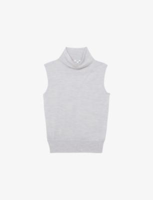 Harper Sleeveless Wool Top by REISS