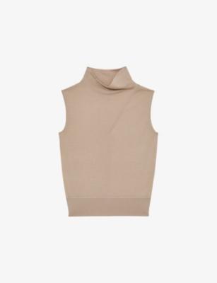 Harper Sleeveless Wool Top by REISS