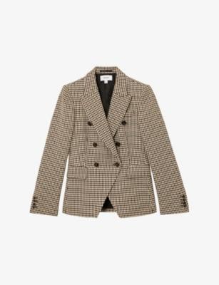 Hartley Double-Breasted Wool-Blend Blazer by REISS