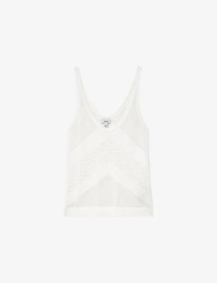 Hester Scoop-Neck Knitted Vest Top by REISS