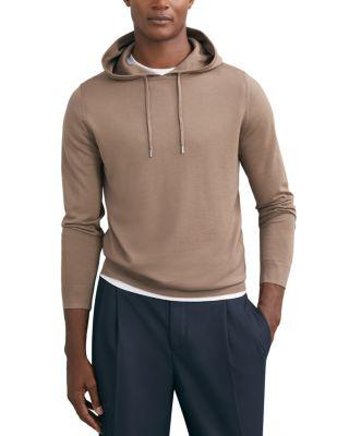 Holland Merino Wool Pullover Hoodie by REISS