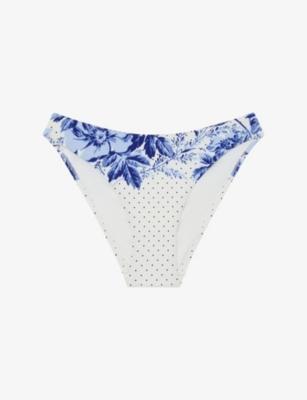 Johannah Printed Bikini Bottoms by REISS