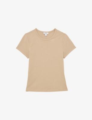 Jolie Slim-Fit Cotton-Jersey T-Shirt by REISS