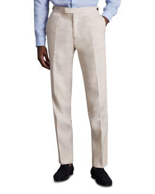 Kin Linen Slim Fit Suit Pants by REISS