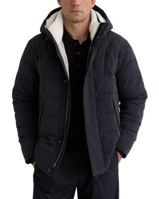 Klause Long Sleeve Borg Lined Quilted Puffer Jacket by REISS