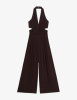 Lainey Halterneck Wide-Leg Woven Jumpsuit by REISS Lainey Halterneck Wide-Leg Woven Jumpsuit by REISS
