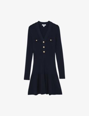 Lavelle Knitted Mini Dress by REISS