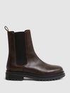 Leather Chelsea Boots in Black by REISS