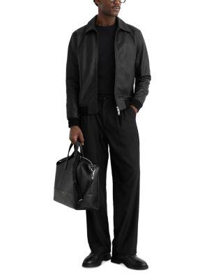 Leather Zip Through Jacket by REISS