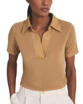 Les 100 Ciels Fitted Polo Top by REISS