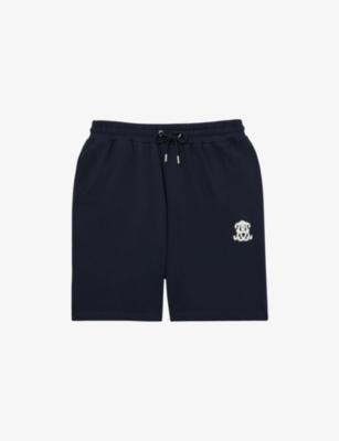 Levin Logo-Embroidered Cotton Shorts by REISS