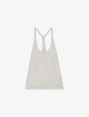 Lidie Racer-Back Linen Vest by REISS