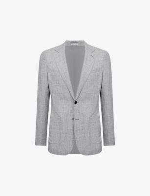Lindhurst checked single-breasted woven blazer by REISS