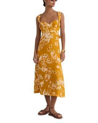 Linen Dress by REISS