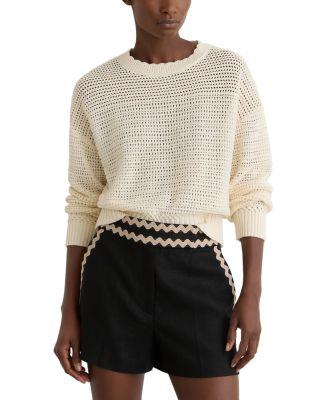 Linen Wave Trim Shorts by REISS