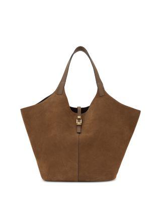 Lyra Suede Leather Tote by REISS