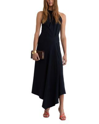 Maeve Drape Detail Occasion Midi Dress by REISS