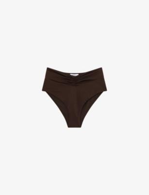 Maisie Ruched Bikini Bottoms by REISS