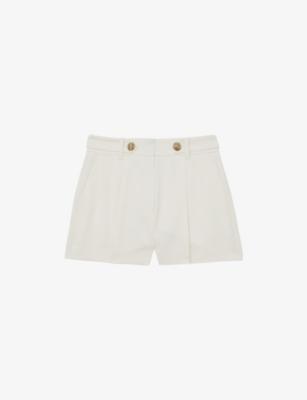 Malin Front-Pleat Tailored Woven Shorts by REISS