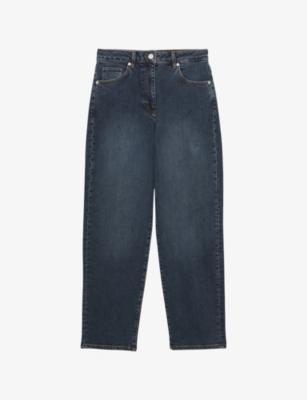 Marcie Straight-Leg Stretch-Denim Jeans by REISS