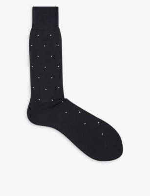 Mario spot-print cotton socks by REISS