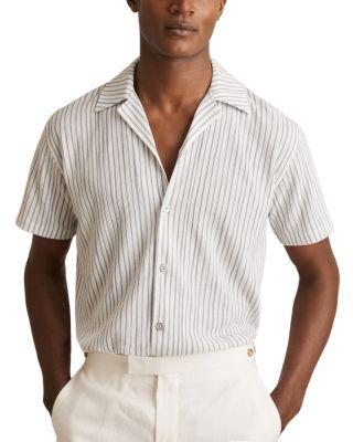 Max Striped Cuban Shirt by REISS