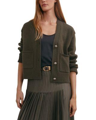 Maya Wool Button Detail Cardigan by REISS