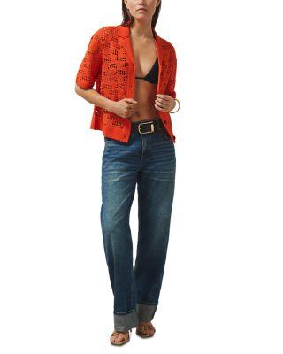 McLaren Fleur Short Sleeve Crochet Cuban Shirt by REISS
