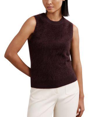 Mel Brushed Cashmere Sweater Vest by REISS