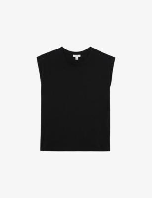 Millie Cap-Sleeve Cotton T-Shirt by REISS