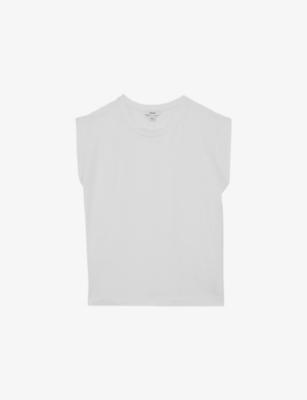 Millie Cap-Sleeve Cotton T-Shirt by REISS