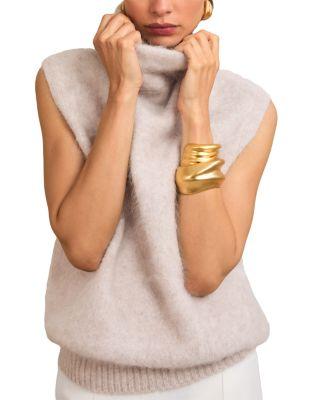 Misty Brushed Cashmere Sweater Tank by REISS