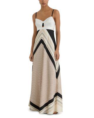Myra Scarf Print Maxi Dress by REISS