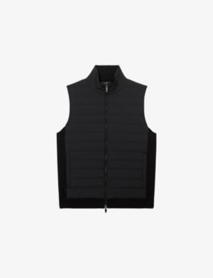 Newford Zip-Through Stretch-Woven Gilet by REISS