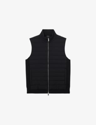 Newford Zip-Through Stretch-Woven Gilet by REISS