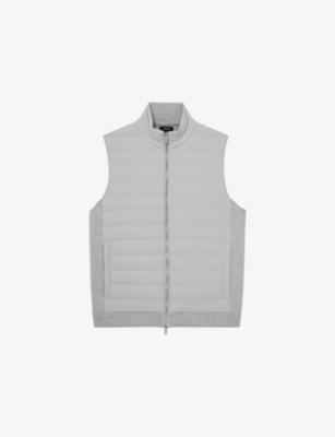 Newford Zip-Through Stretch-Woven Gilet by REISS