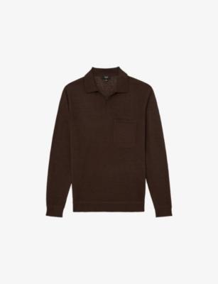 Oaklands Knitted Linen Polo Shirt by REISS
