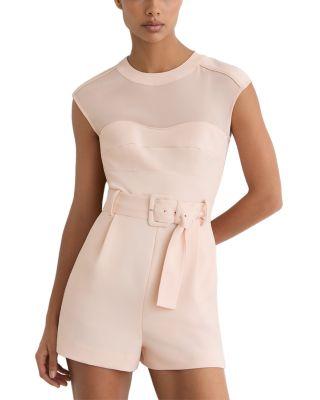 Ora Structured Belted Romper by REISS