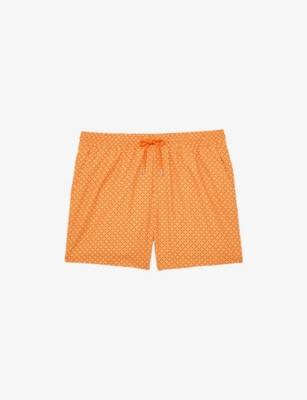 Orient Geometric-Print Swim Shorts by REISS