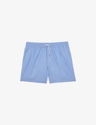 Orient Geometric-Print Swim Shorts by REISS
