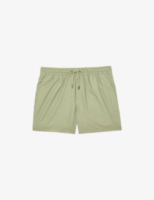 Orient Geometric-Print Swim Shorts by REISS