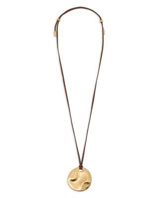 Orla Sculptural Disc Pendant Necklace by REISS